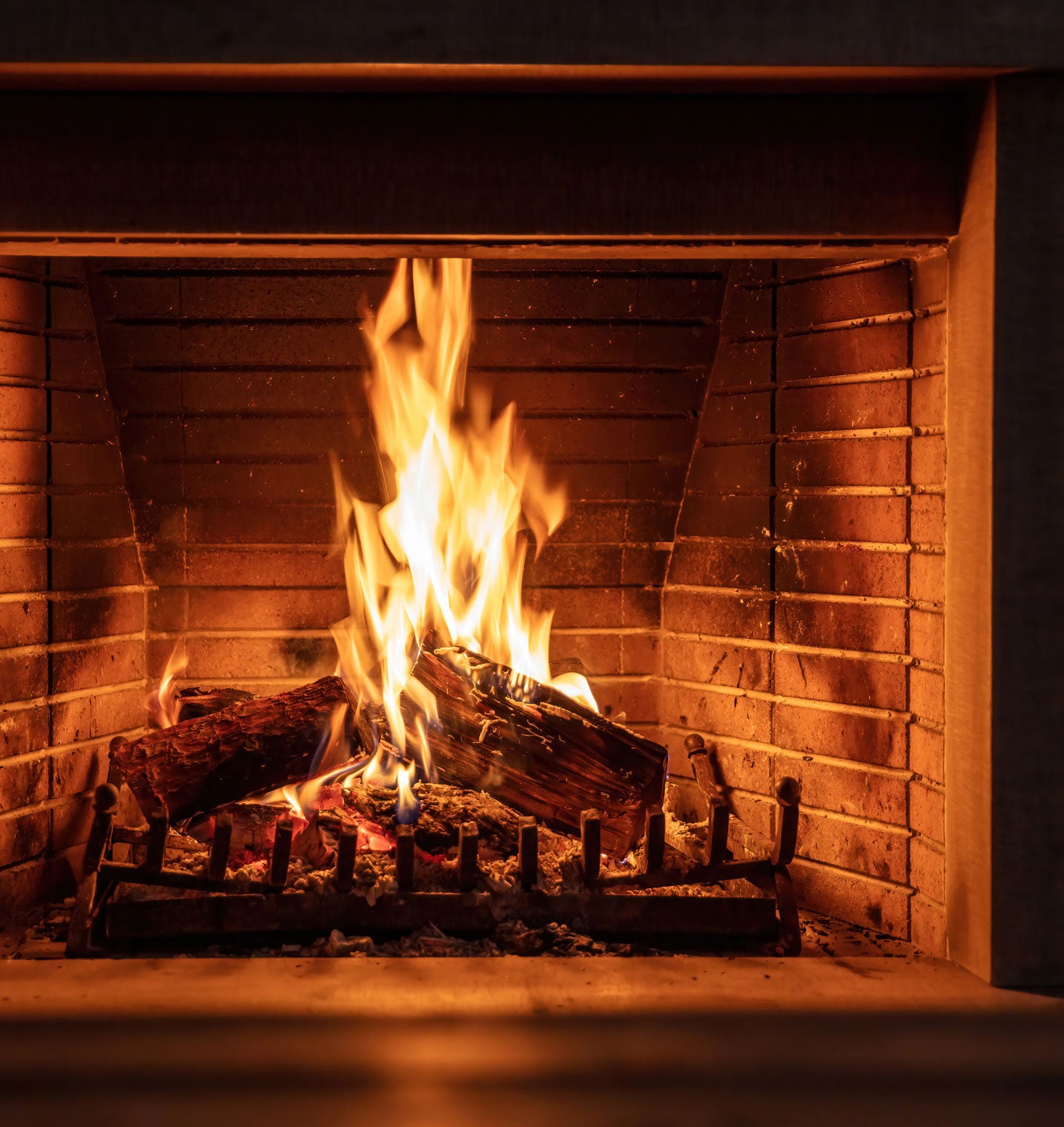 Gofire Ultimate All Purpose Fire Starters in a fireplace