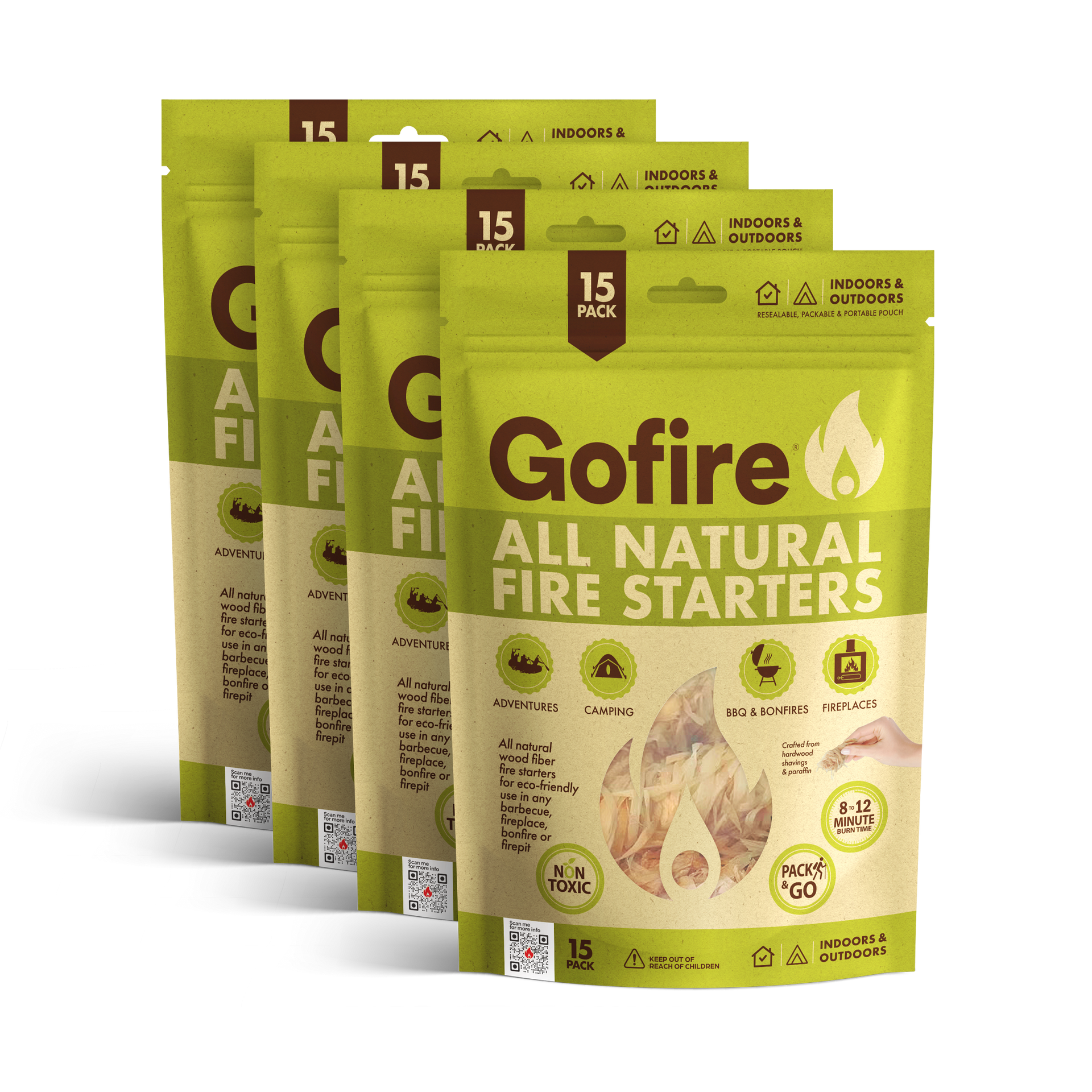 1 All Natural, Eco-Friendly Fire Starter | Clean Burning by Gofire